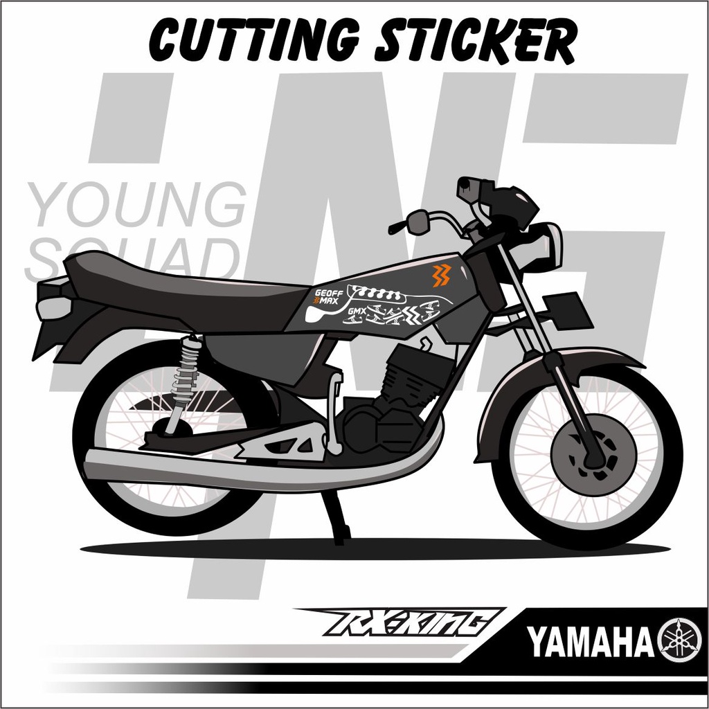 Cutting Rx King Variasi - Sticker rx King Variasi - sticker Motor  Rx King YOUNG SQUAD 1