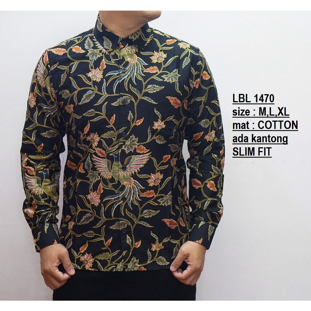 CVL06 KEMEJA BATIK PRIA SLIM FIT MEWAH UNIK BAJU BATIK PRIA BEST SELLER