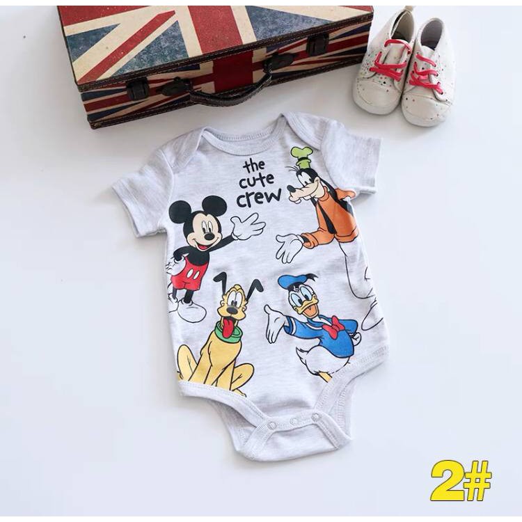 BAJU BAYI JUMPER NEWBORN SPIDERMAN MICKEY MOUSE DONALD DUCK IMPOR