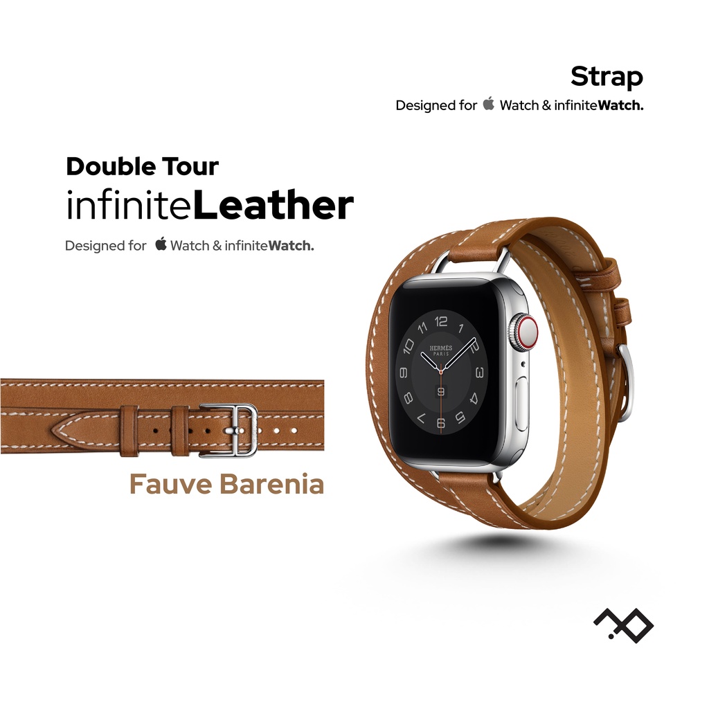 Infinite Leather Double Tour Strap