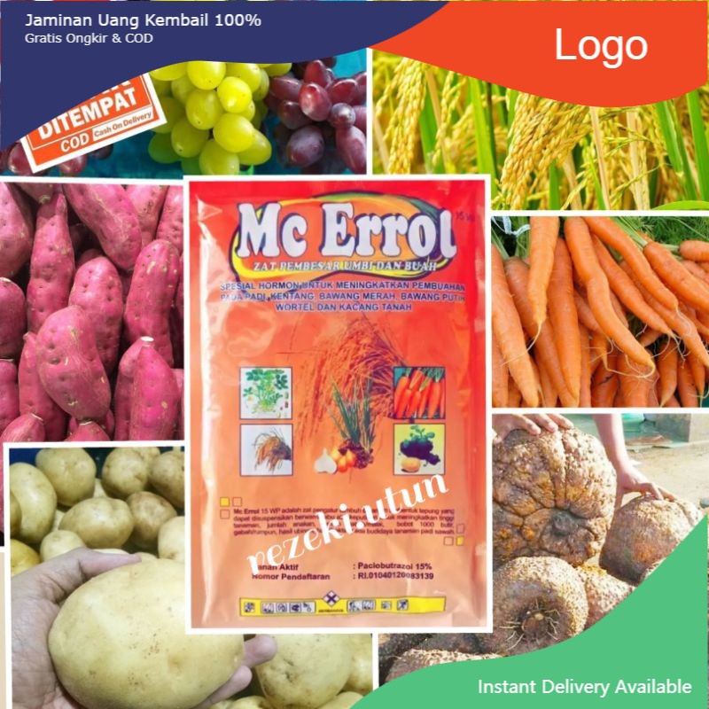 PUPUK PEMBESAR UMBI , MC ERROL , ZAT PEMBESAR UMBI & BUAH , BOOSTER UMBI, BOOSTER PORANG