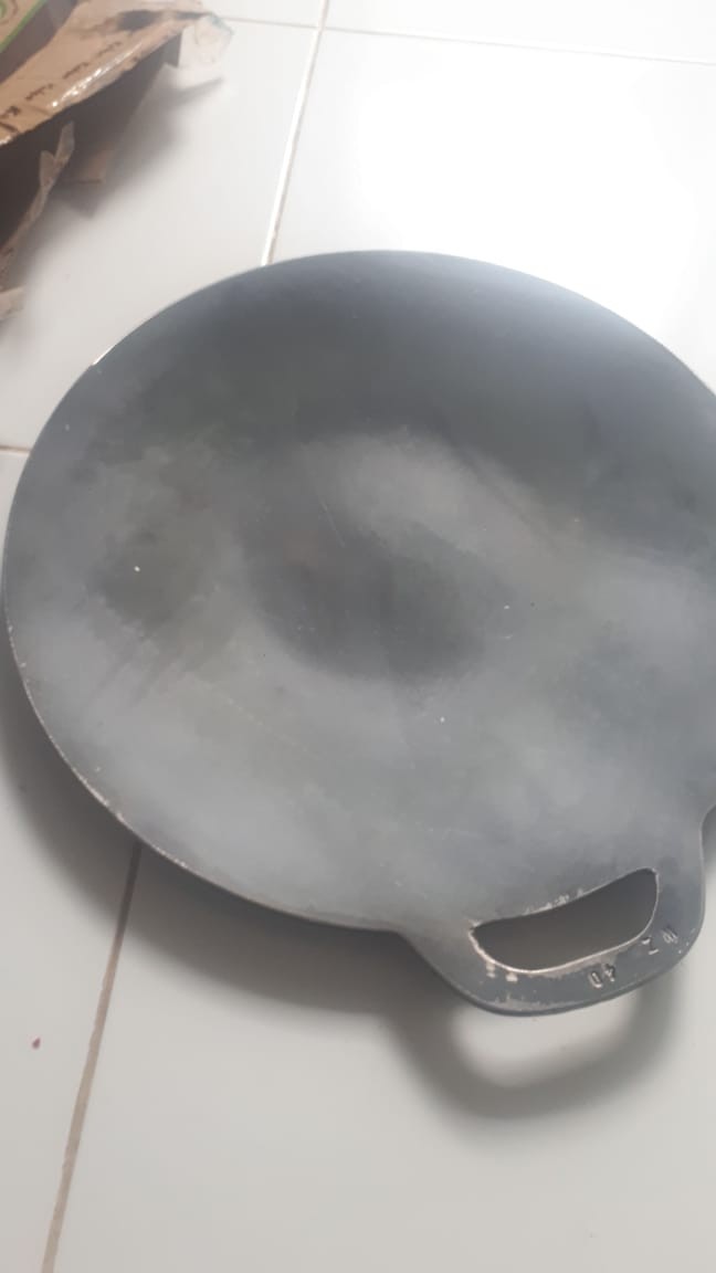 Pemanggang Wajan Datar 40 Cm Roti Bakar Martabak Tebal Panggang - Bulat Lingkaran