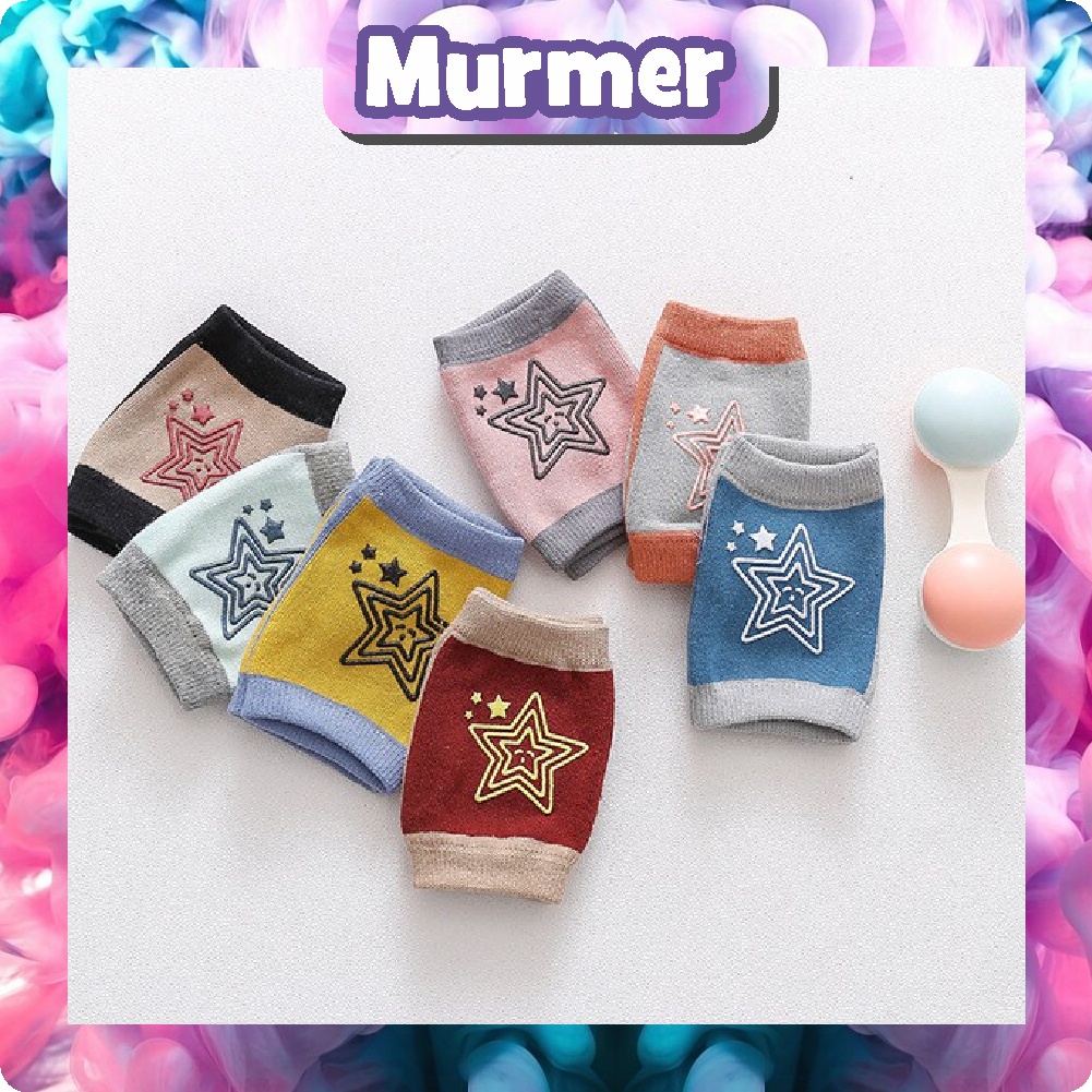 MurmerOfficial R490 Pelindung lutut anak bayi motif bintang Baby knee protector star