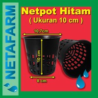 NETPOT Hidroponik 10cm Warna HITAM