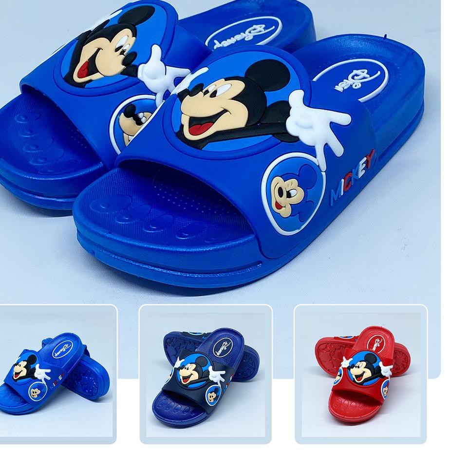 Grosir sandal selop anak / sandal import / karakter mickey mouse / 1 - 8 tahun COD murah