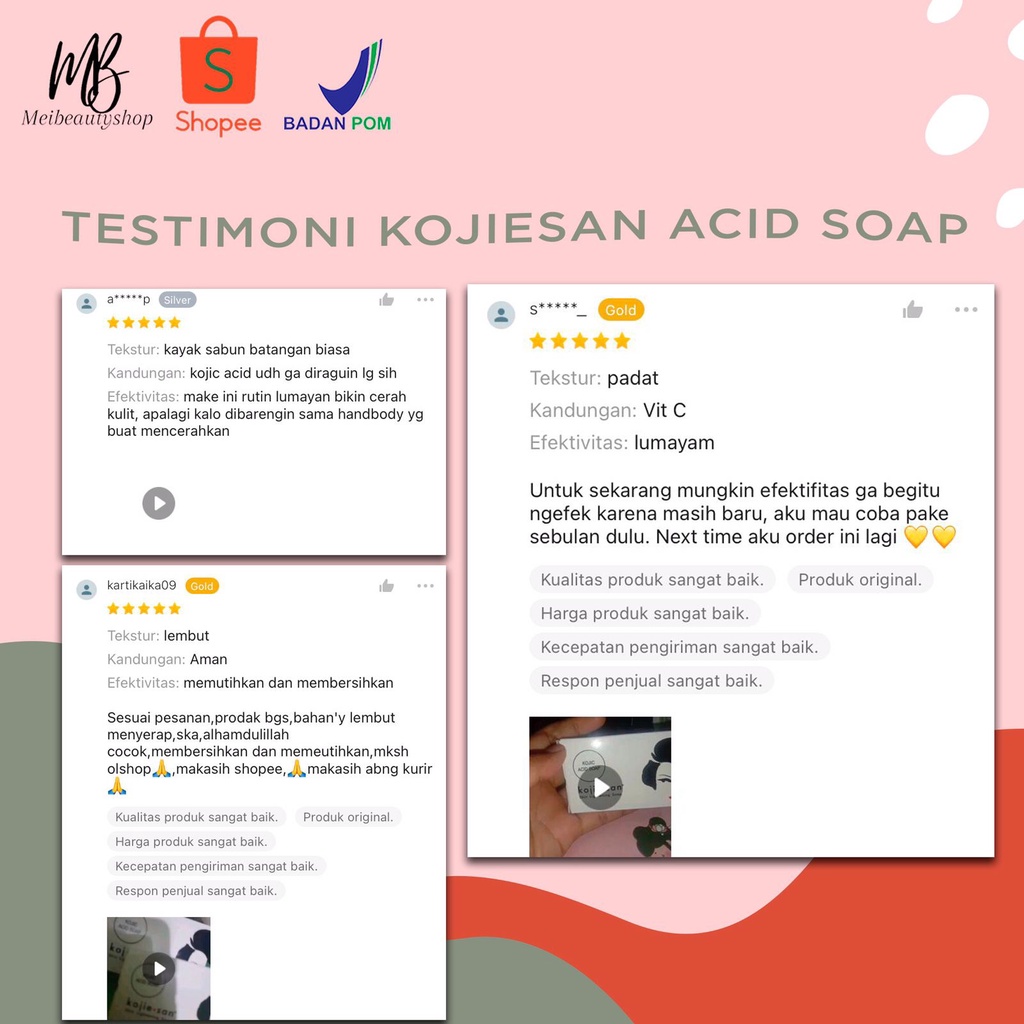 KOJIE SAN Skin Lightening Soap / Kojiesan Soap / Sabun Pemutih