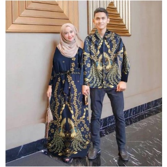 Set Baju Coiple Lebaran 2022 Pasangan Remaja Suami Iastri Baju Batik Couple Nazwa Baju Gamis Lebaran