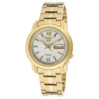 Seiko 5 SNKK84K1 Automatic Gold Coating Bracelet | Jam Pria SNKK84