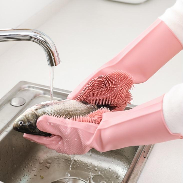 SHOPELLO - Silicone Dishwashing Gloves Magic glove Sarung tangan cuci piring