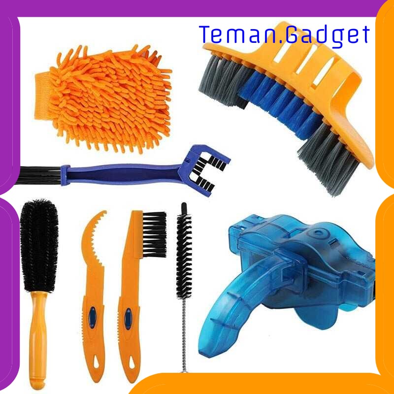 TG-IB781 VG KIT PERALATAN CUCI SIKAT PEMBERSIH RANTAI BAN GEAR SEPEDA - XR-8