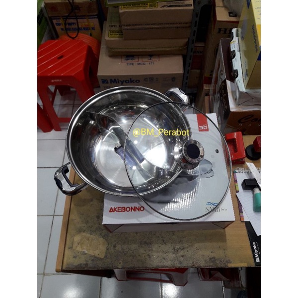 Panci Shabu Shabu 2 Sekat Akebonno Mandarin Duck 30 cm