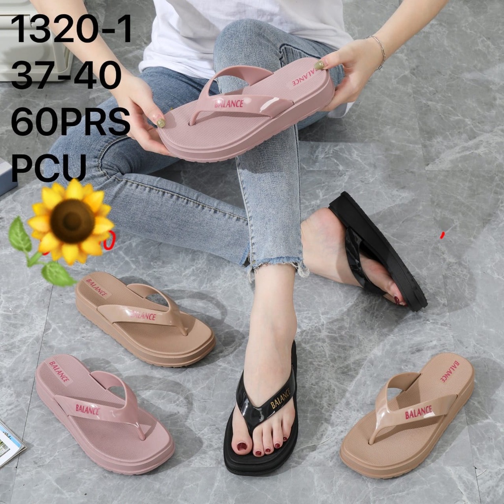 Sandal Karet Jelly Wedges Wanita import Model Terbaru Original Kekinian by AGUNG STYLE Balance 1320-1