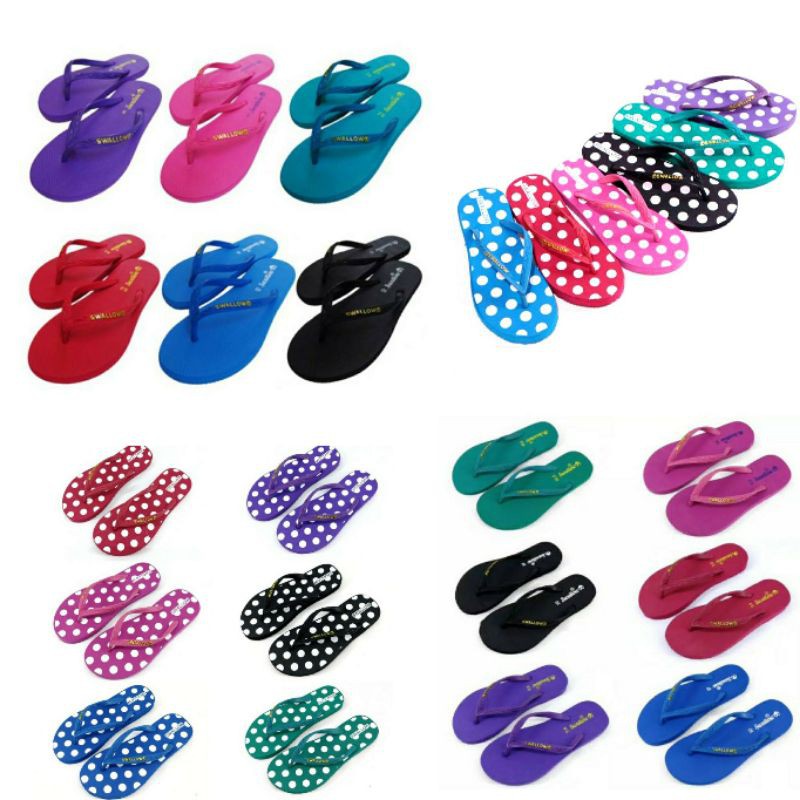 Sandal Jepit Swallow Nice Polkadot