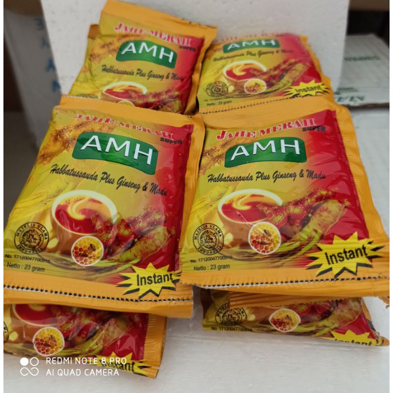 

Jahe merah amh isi 10 Sachet kemasan terbaru
