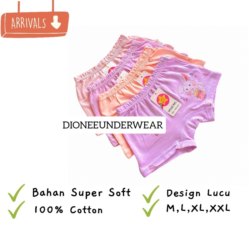 CD Celana Dalam Anak Boxer Anak Perempuan Cewek Remaja Katun Adem Kualitas Import Celana Dalam Boxer Anak Bayi