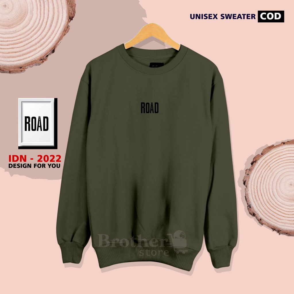 Brother Store - Sweater crewneck sweatshirt - ROAD