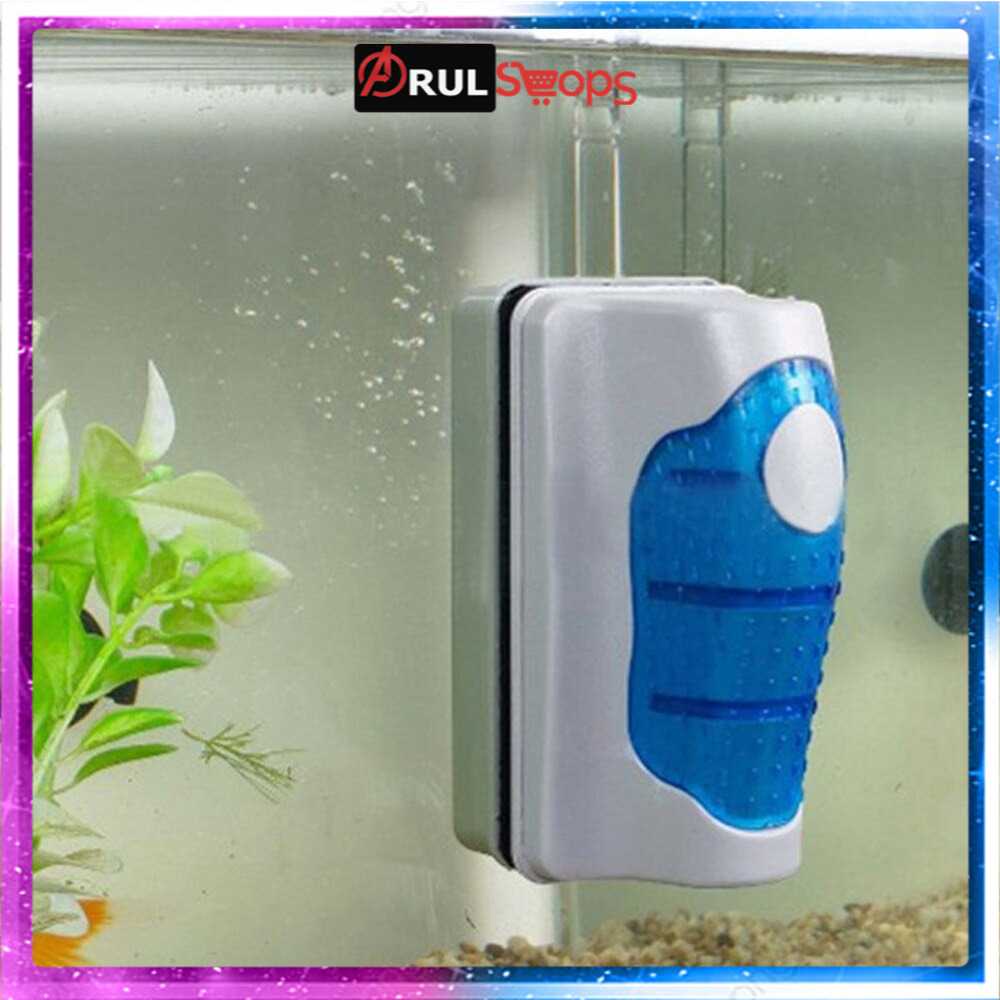 ARS - AQUAWING Sikat Kaca Magnetic Floating Brush Glass Aquarium - F74