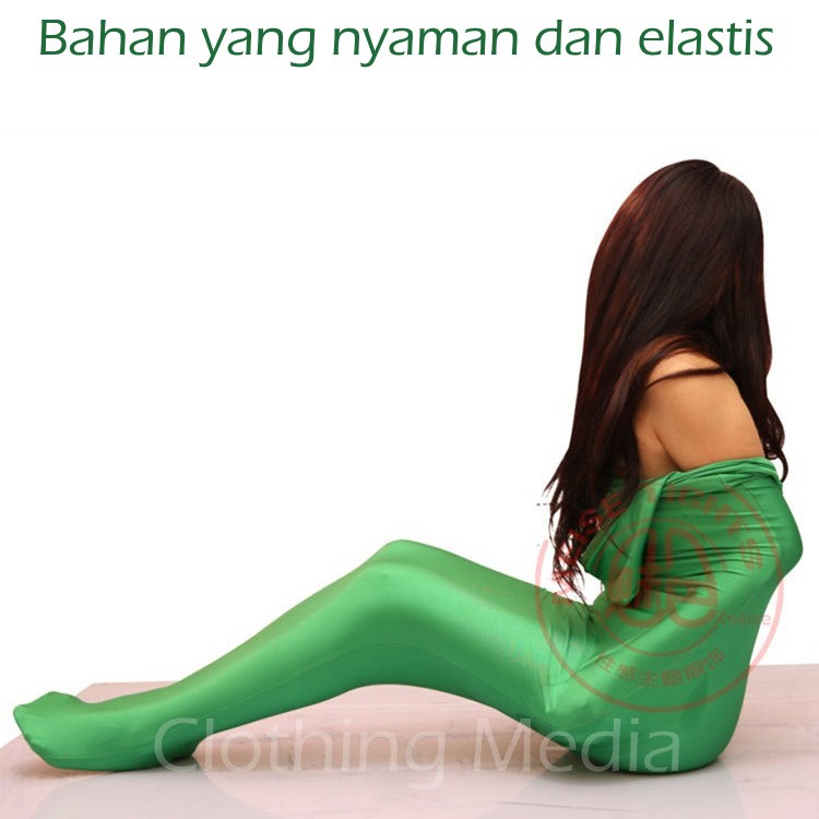 Kostum Zentai Mummy Suit Full Encasement Bodysuit Cosplay Spandex Resleting
