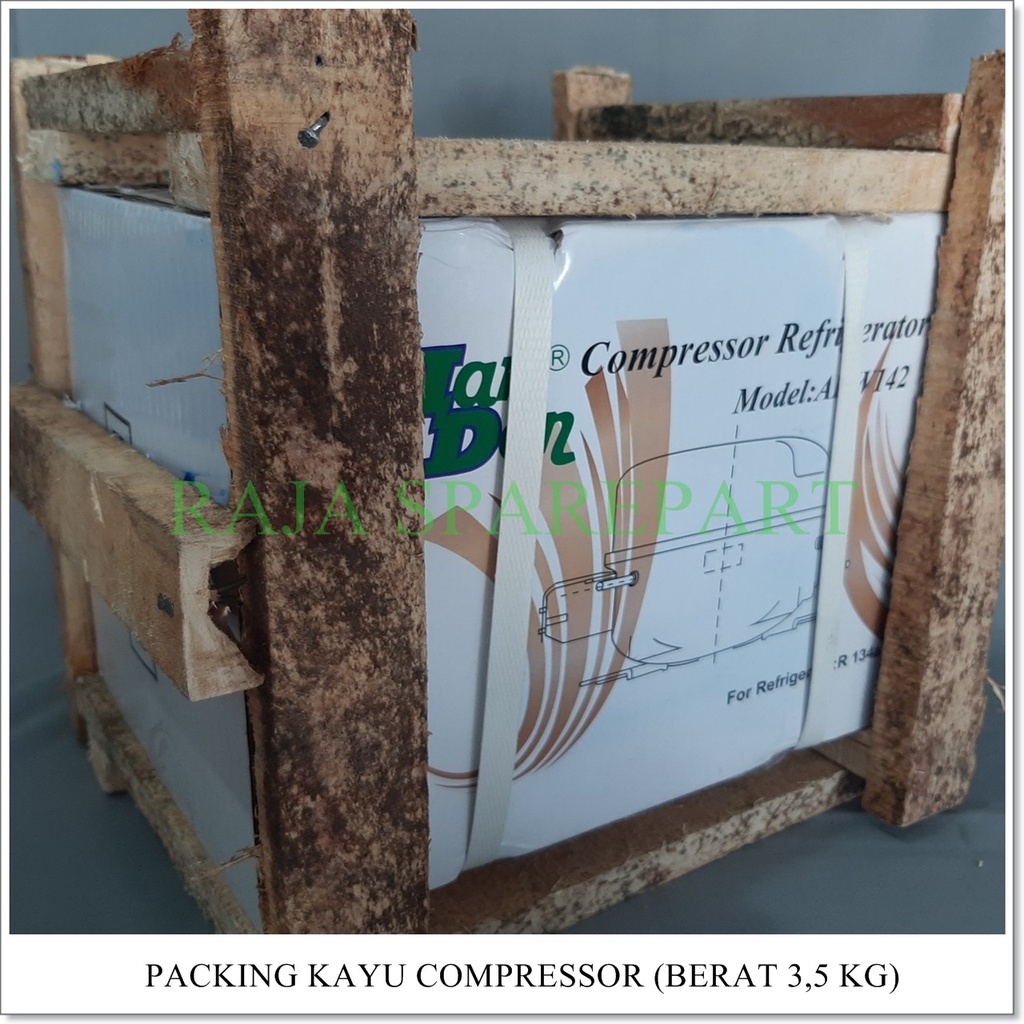 Compressor Kulkas &quot;HANDEN&quot; 1/6HP (Harga Sudah Termasuk Packing Kayu)