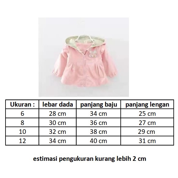 Jaket bayi/ Jaket anak zipper pink/ Jaket LYME/ JK4