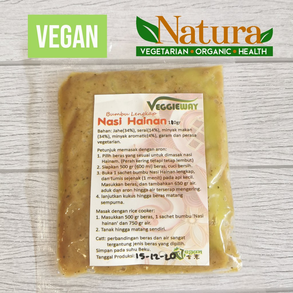 

Bumbu Lengkap Nasi Hainam Vegetarian Vegan 110gr Beku