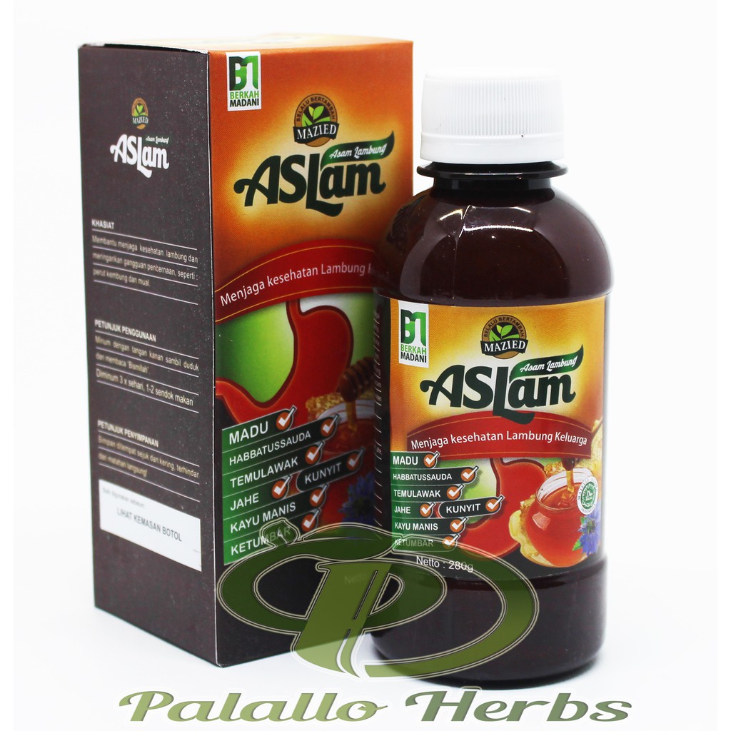Madu Mazied ASLam 280GR - Madu Herbal untuk Meredakan Asam Lambung &amp; Gangguan Pencernaan BPOM