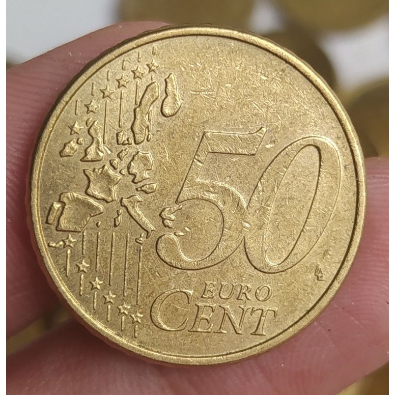 koin euro 50 cent random 1 keping dibawah kurs travel backpaker