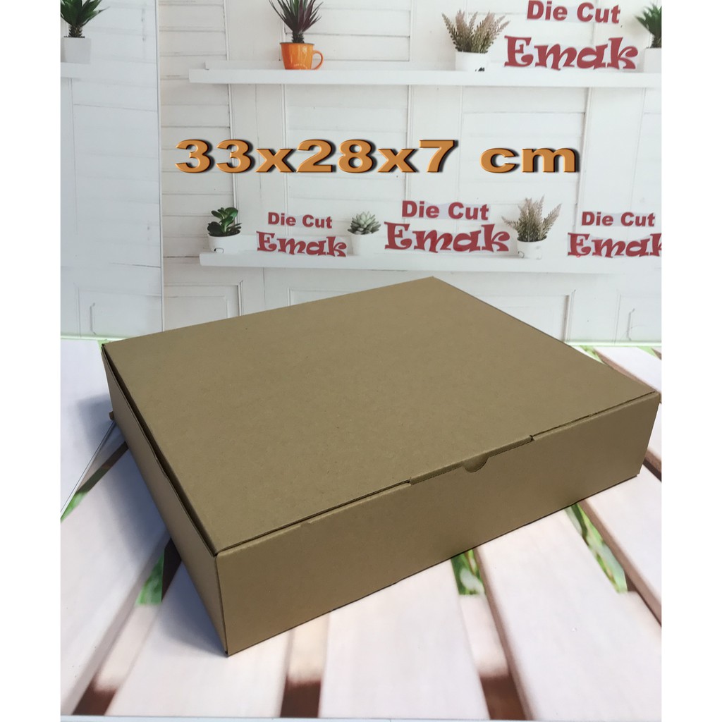 

kardus uk.33x28x7 cm kotak box karton Die Cut