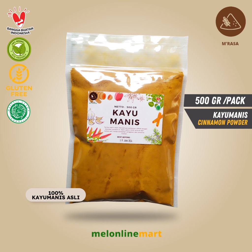 

KAYUMANIS BUBUK 500GR | CINNAMON POWDER ORGANIC