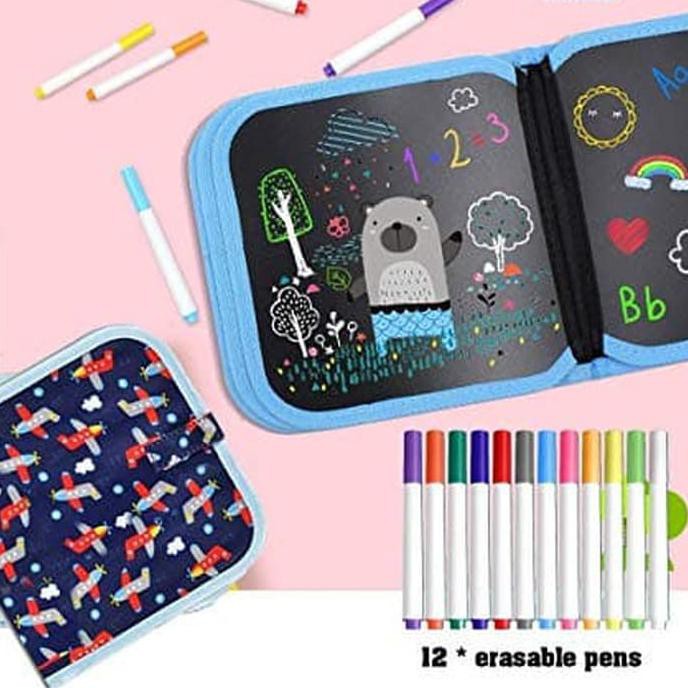 

Erasable Book / Buku Gambar Anak Portable Graffiti Erasable Drawing