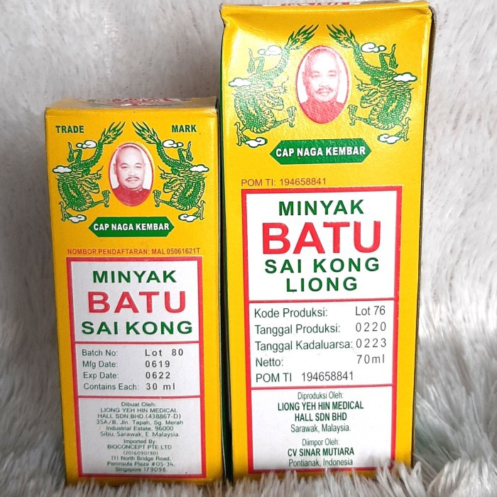 Jual Minyak Batu Sai Kong Liong [untuk luka lecet dan bengkak 