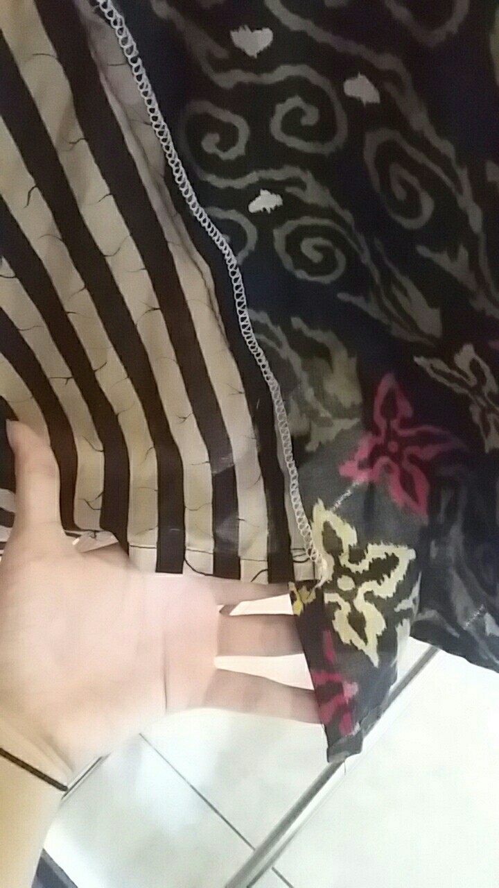 Baju Tunik Batik Fashion Atasan Tunik Cewek Kantor Outer Solo Td 178