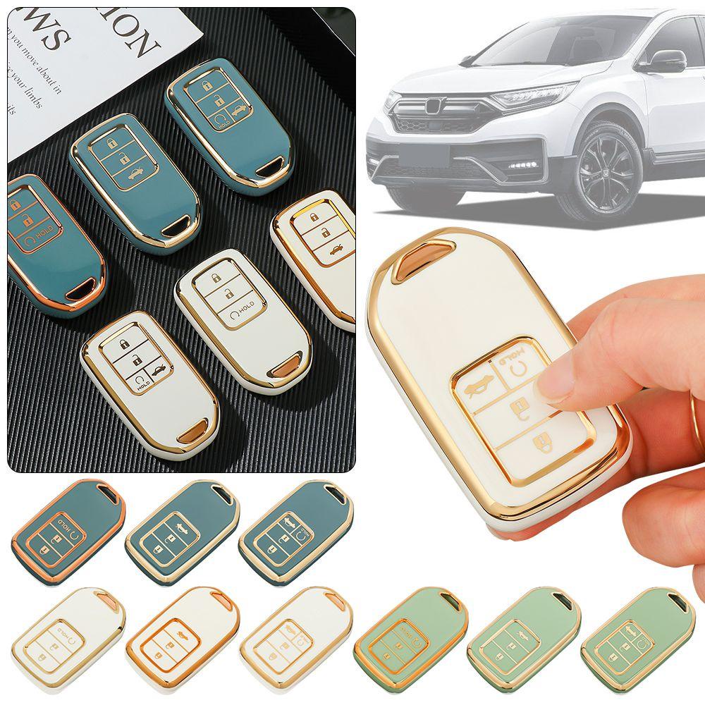 Populer Case Kunci Mobil Multicolour Hias Aksesoris Mobil Keychain Aksesoris Klip Ring Keychain Untuk Untuk Honda CR-V ACCORD ODYSSEY CIVIC