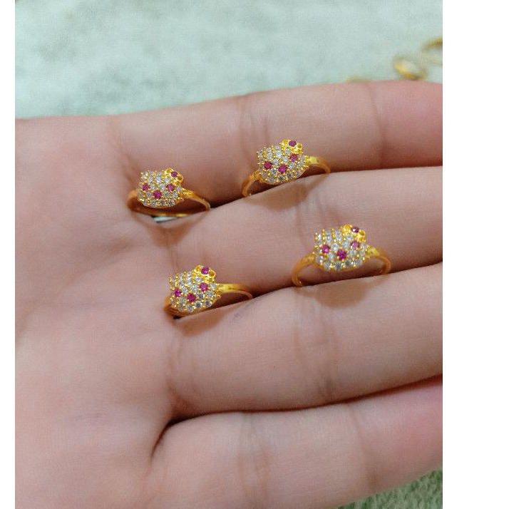 Terlaris.. CINCIN ANAK HELLO KITTY PERAK 925 LAPIS MAS 24K