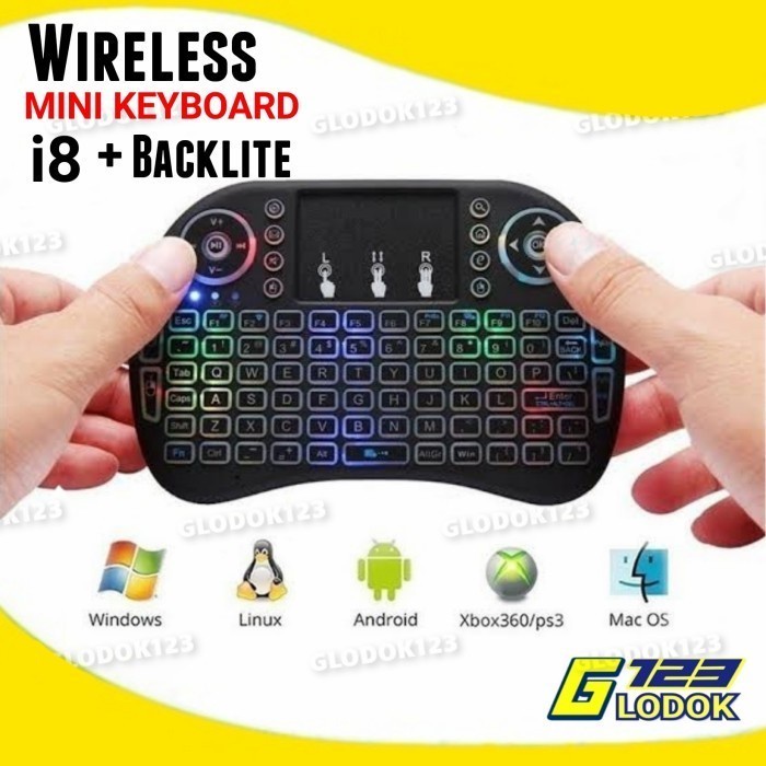 Mini Keyboard Wireless 18 With 3 Color Backlight