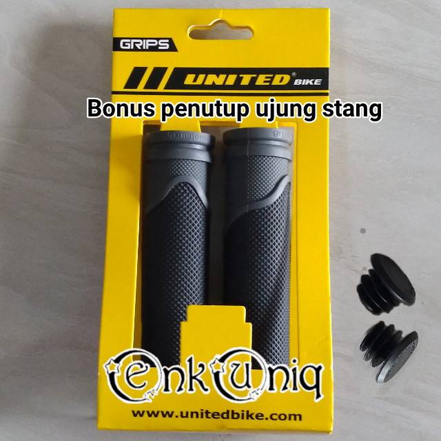 Handgrip Handlebar Karet Stang Sepeda Pegangan Stang Sepeda United Tutup Ujung Stang Sepeda