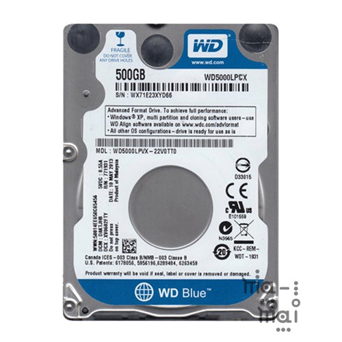 WD BLUE MOBILE WD5000LPCX 500 GB 2,5&quot; NOTEBOOK HDD MOBILE SCORPIO BLUE