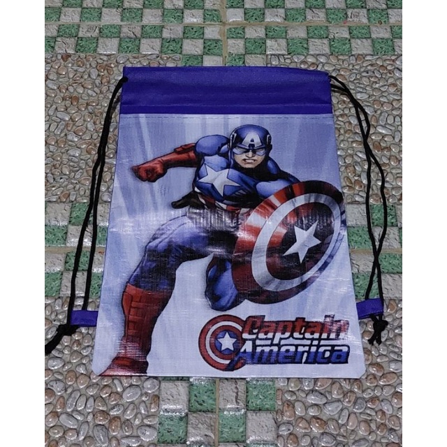 Tas souvenir model tas serut bingkisan snack ulang tahun anak murah(isi 10pcs)