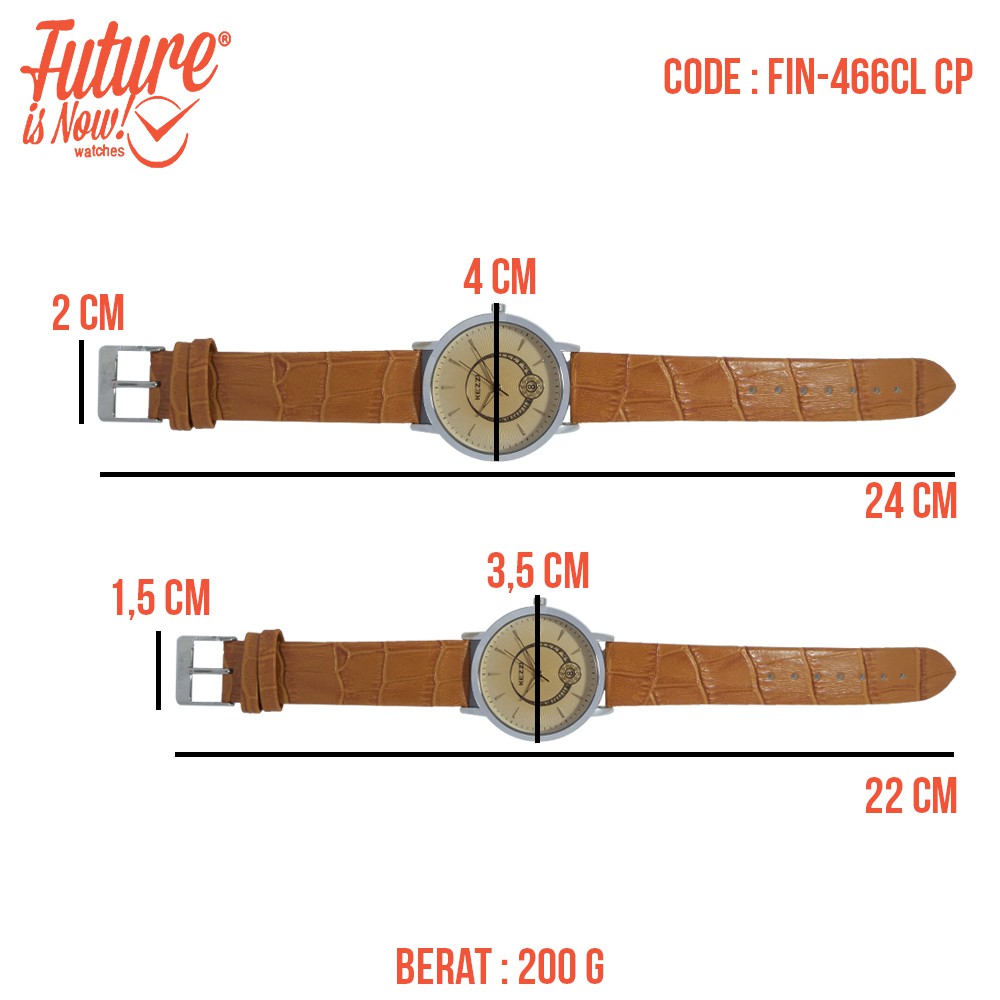 FINX-466 CL CP Jam Tangan Couple Pria dan Wanita Analog - Leather Strap/ FINX-463 CL CP