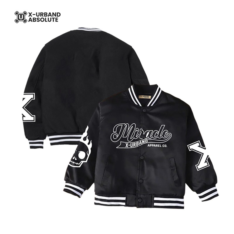 Jaket Varsity Anak Laki Laki - Perempuan Usia 1-12 Tahun Baseball Terbaru