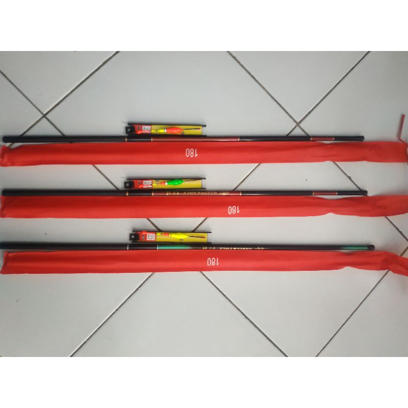 Joran Tegek 1 Set China Fishing Rod Carbon Tegek Panjang 1.8M-5.4MPole Fishing