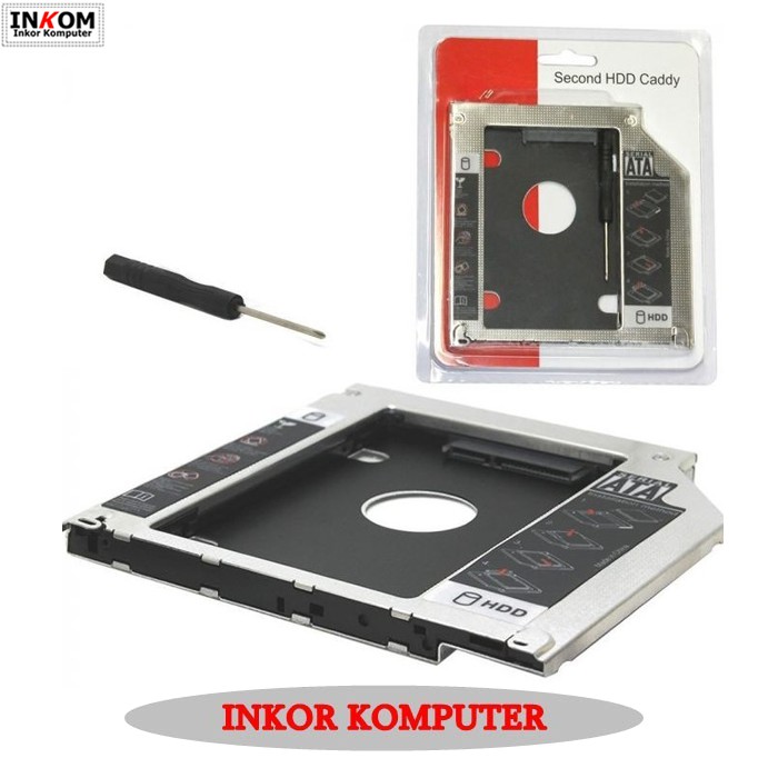 SSD HDD Caddy Slim 9.5mm SATA DVD Slot Hardisk - GRC-BR-HDSC95 - BESI