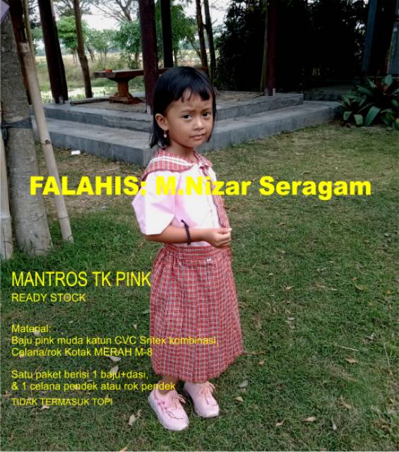 Seragam Mantrous TK Pink