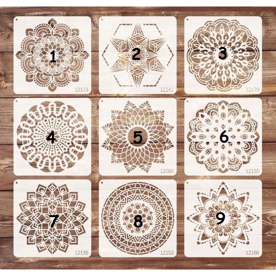 Plastic Stencil - Stensil Dekorasi Motif_MANDALA17