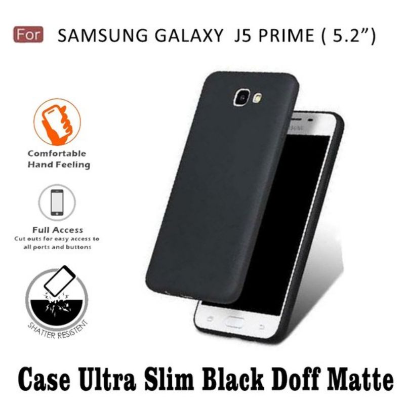 Case Matte Samsung Galaxy J5 Prime Casing Atau Kondom Softcase Blackmatte