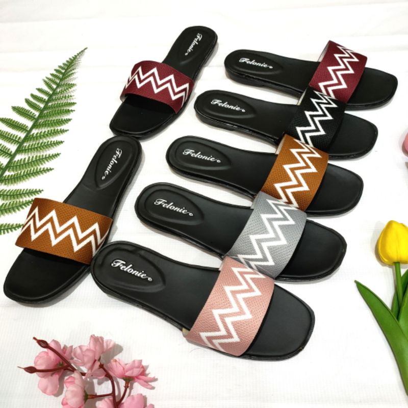 sandal wanita rajut import terbaru Felonie Wi 01. sandal wanita murah.