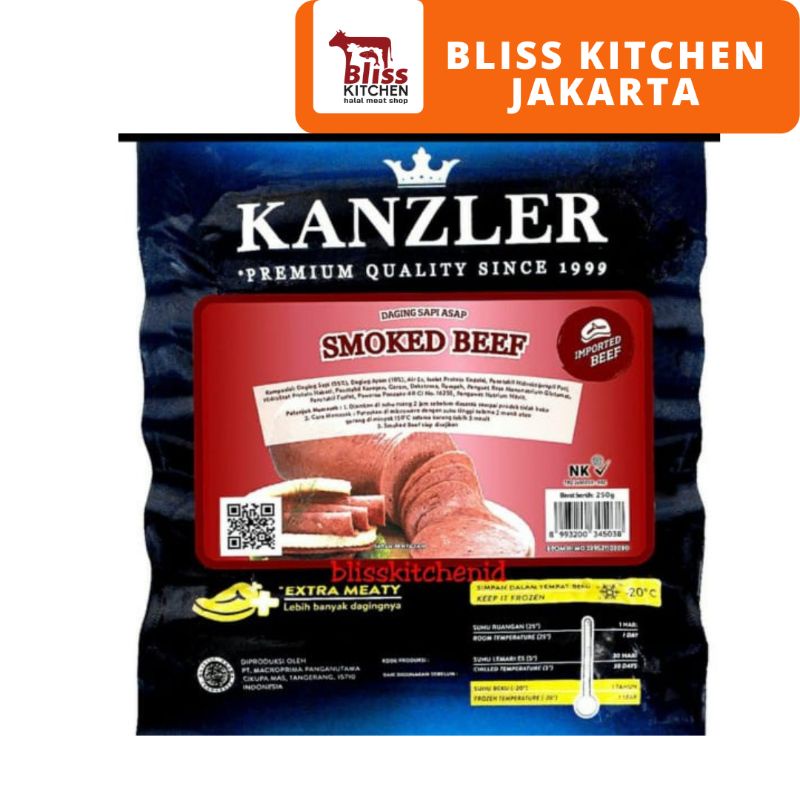 

Kanzler Smoked Beef / Daging Sapi Asap Kanzler 250gr