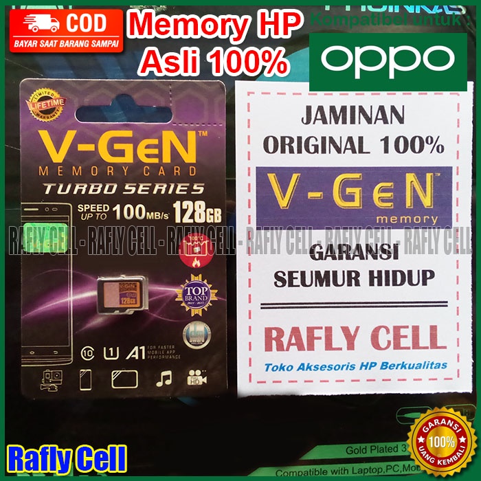 Memori Vgen Original FOR HP OPPO RENO 9 9Z 8 8Z 7 7Z 4F 5 5F 6 6F 2 2F 3 3F 4 A77S A91 A5 A9 A33 F15