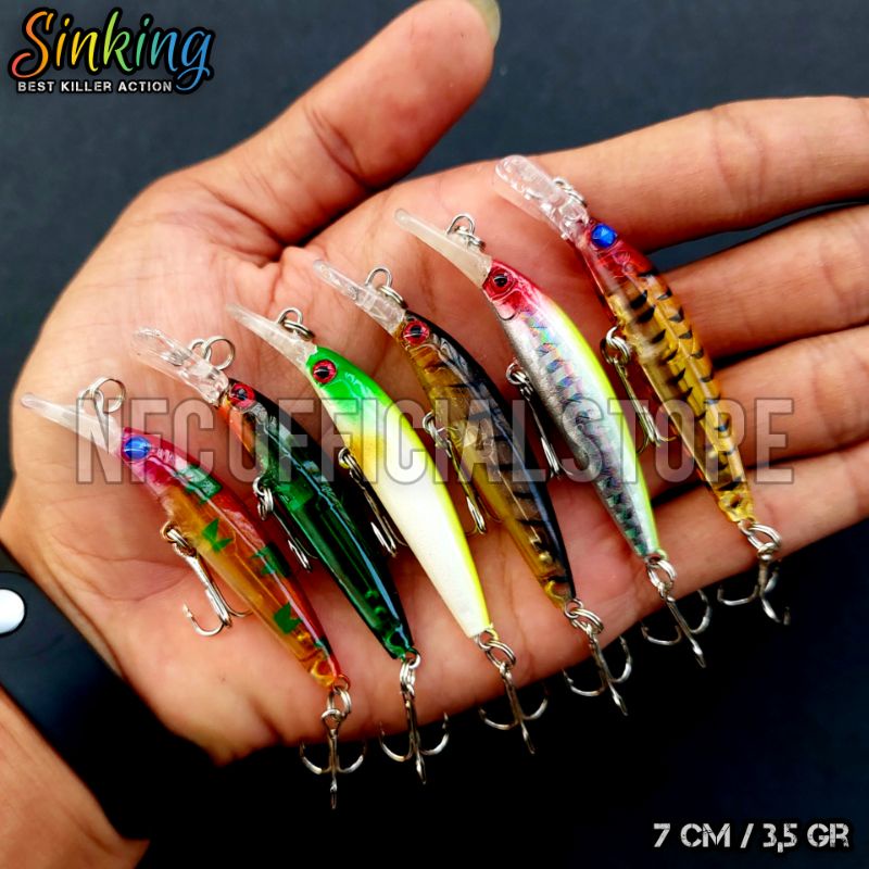 Lure minnow sinking 7 cm 3,5 gram BEST KILLER ACTION