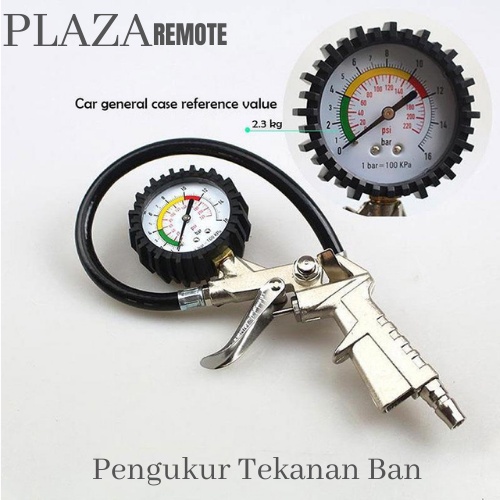 AIR BLOW GUN TEMBAKAN Kompresor Udara PREASURE GUN TIRE INFLATOR alat pengisi DAN TES TEKANAN angin ban mobil - motor Inflator 3IN1 Coupler